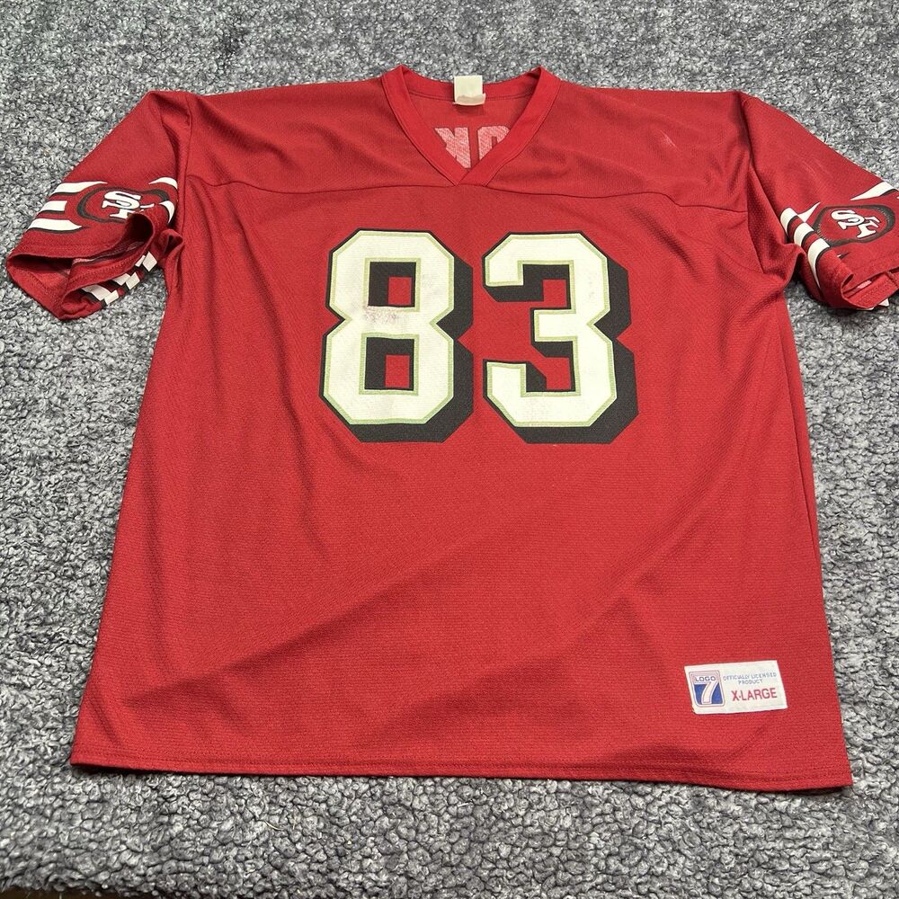 VINTAGE LOGO 7 J. J. Stokes San Francisco 49ers Jersey sz XL